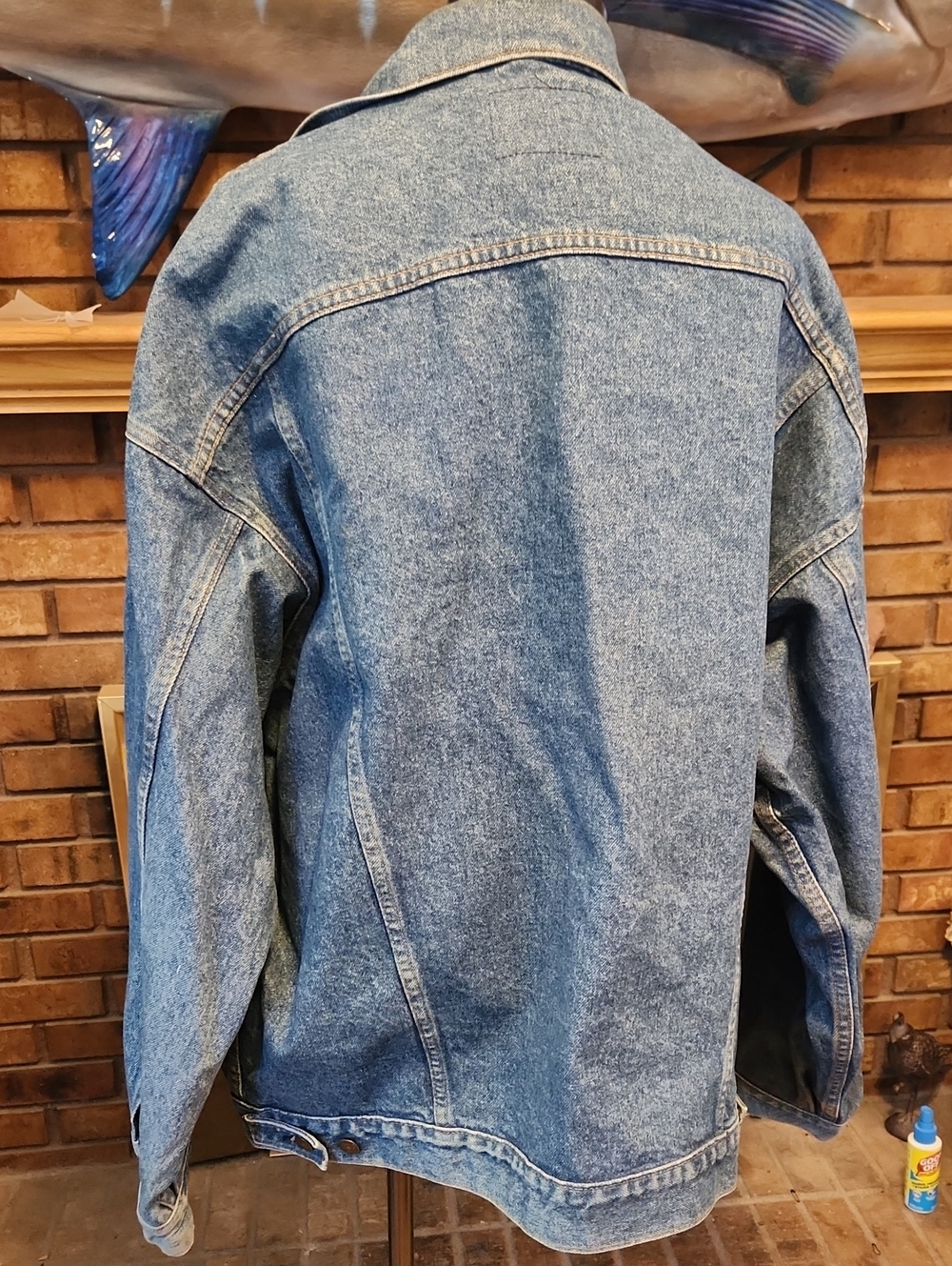 Levi's Blue Denim Vintage Trucker Jacket 80's Tall XXL 6 Pockets - Picture 10 of 14